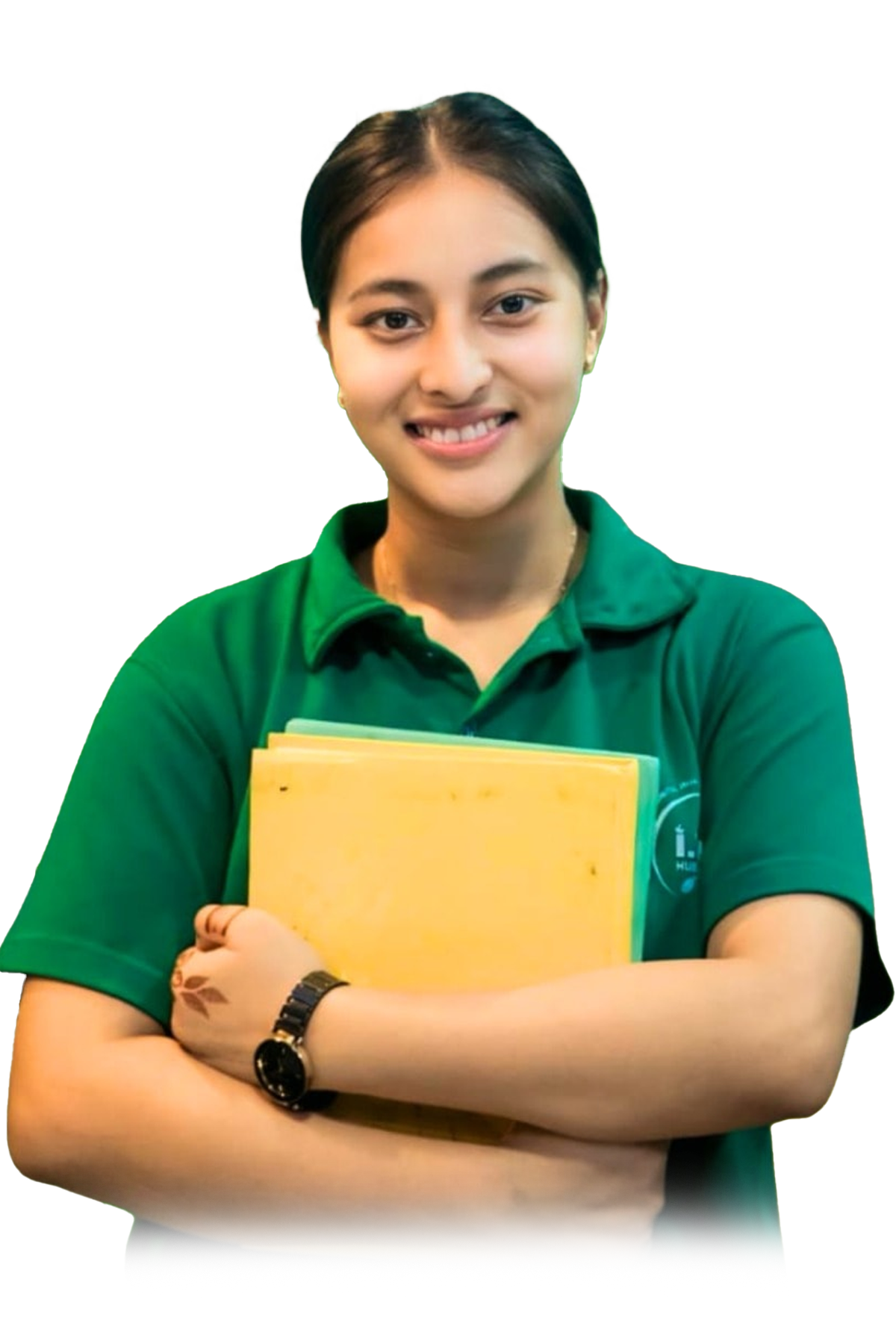 Student engaged in online learning with ITM HUB platform
